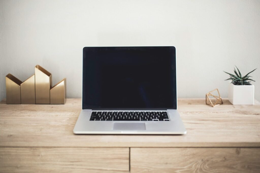 WordPress SEO services – person writing blog content on a laptop for WordPress website optimisation