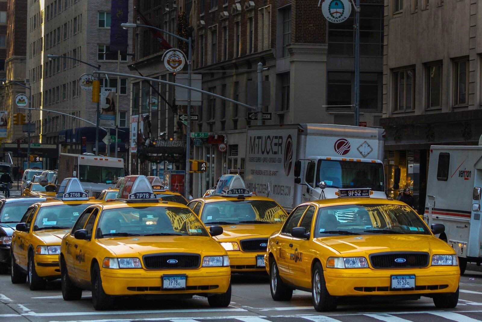 Yellow taxi cab in Perth