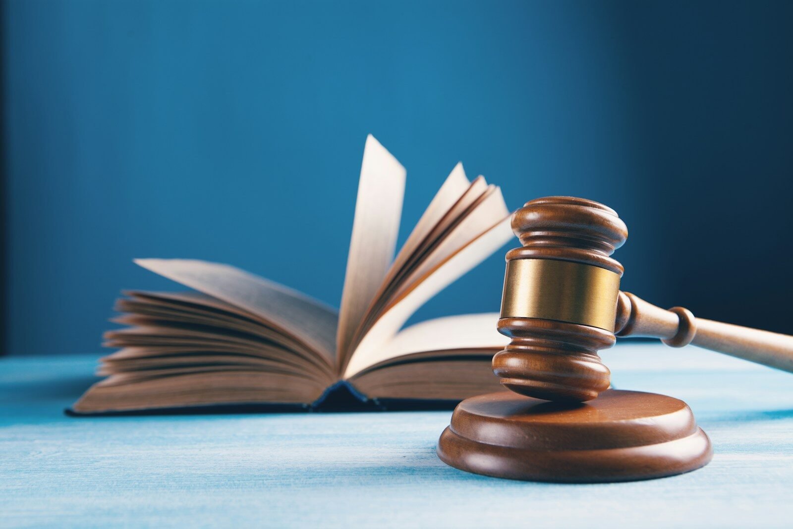 Judges gavel and law book in Canberra