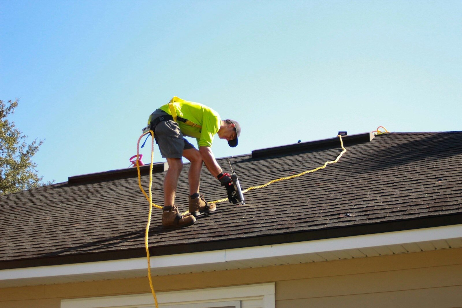 Roofer working on roof in Adelaide